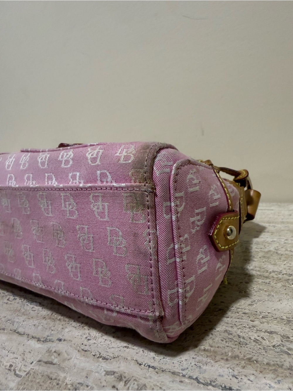 Dooney & Bourke Vintage Rare 2000s Signature Double pocket Satchel - Picture 11 of 16